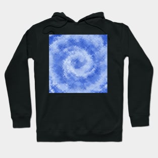 Pencil Strokes of Abstract Blue Triangle Hoodie